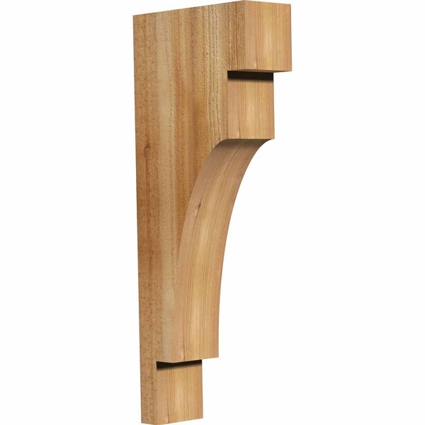 Ekena Millwork Mediterranean Rough Sawn Corbel, Western Red Cedar, 4"W x 10"D x 26"H COR04X10X26MED00RWR - main